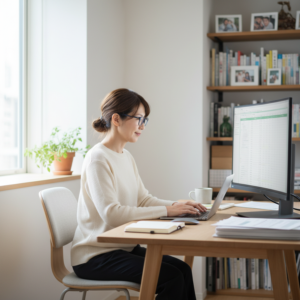 40代主婦が語る！未経験からの在宅データ入力、私の5年間と成功のコツ