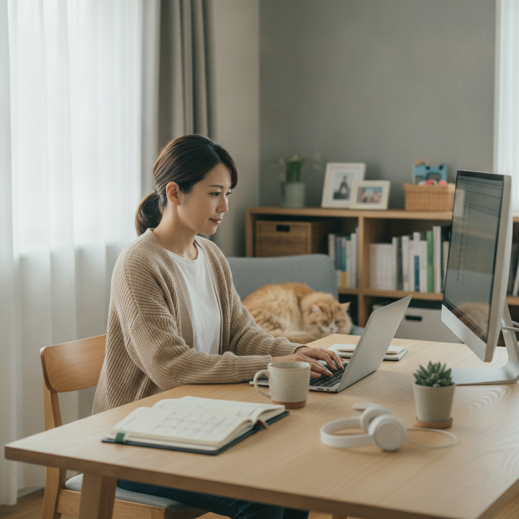 主婦の私がぶっちゃけちゃいます！在宅PCオペレーターのリアルな毎日と、私の両立術