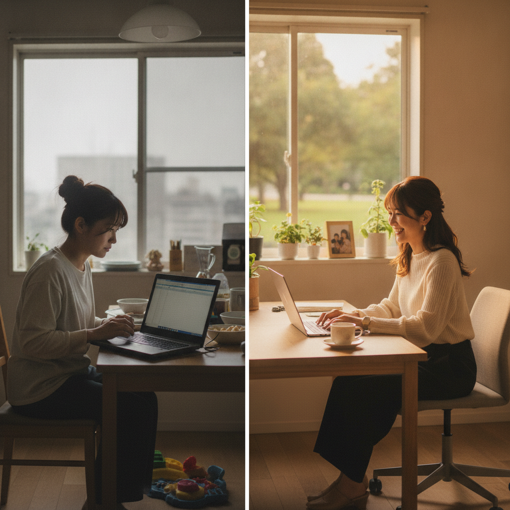 未経験主婦が在宅データ入力で変われた5年間：始める前後の本音と心境